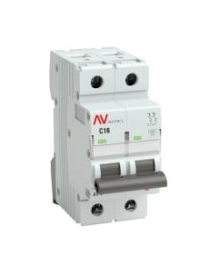Выключатель автоматический EKF Averes AV-6 2P 16A (C) 6kA / mcb6-2-16C-av Ekf