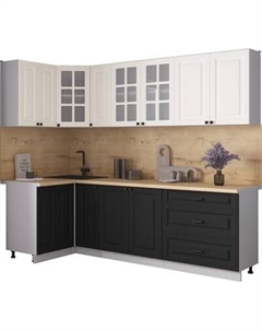 Кухонный гарнитур Интерлиния Мила Деко 1.2x2.5