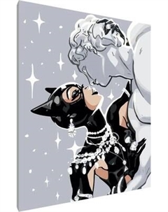 Картина по номерам PaintLine Женщина кошка и скульптура / PL-00093 Paintline