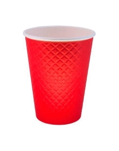 Набор бумажных стаканов Gecko Двухслойный Вафля 350мл