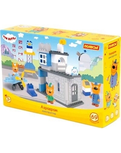 Конструктор Полесье Макси. Три кота. Аэродром / 70221