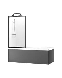 Стеклянная шторка для ванны Lagos Fix 80 / REA-K7390 Rea