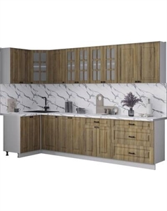 Кухонный гарнитур Интерлиния Мила Деко 1.2x3.0