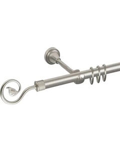 Карниз для штор АС ФОРОС Prime D16Г + наконечники Завиток одинарный Ас форос