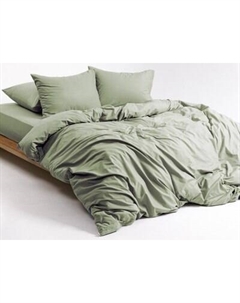 Комплект постельного белья Ночь нежна Олива 1.5сп 50x70 / 637