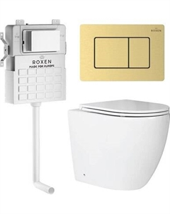 Унитаз приставной с инсталляцией Roxen Attach 968415