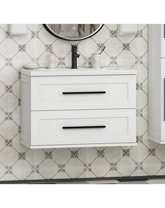 Тумба с умывальником Misty Модерн 80 / П-Мод09080-011Пр+Р-Евв14080-Д