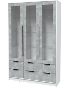 Шкаф с витриной Интерлиния Концепт КТ-ШВ3