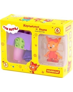 Конструктор Полесье Макси. Три кота. Карамелька и башня / 63707