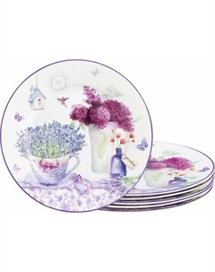 Набор тарелок Elan Gallery Лаванда / 420175_3 Elan gallery