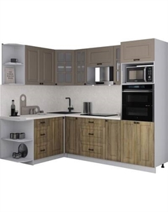 Кухонный гарнитур Интерлиния Мила Деко 1.68x2.4 LV