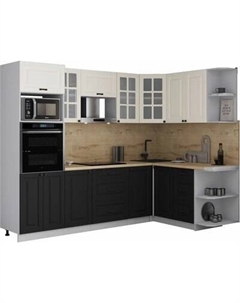 Кухонный гарнитур Интерлиния Мила Деко 1.68x2.6 PR