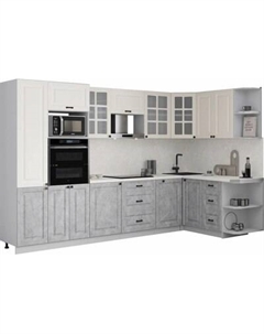 Кухонный гарнитур Интерлиния Мила Деко 1.88x3.2 PR