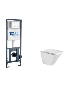 Унитаз подвесной с инсталляцией WeltWasser Marberg 410 + Rotbach 004 GL-WT + Mar 410 SE GL-WT Weltwasser