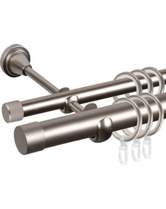 Карниз для штор АС ФОРОС Grace D25Г/16Г + заглушка Плоская Ас форос