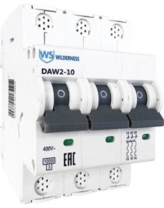 Выключатель автоматический Wilderness DAW2-10 3P 80A х-ка D 10kA (R) / DAW2-10-3-D080