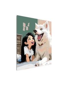 Картина по номерам PaintLine Девочка с собакой Paintline