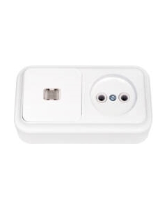 Блок выключатель+розетка Bylectrica Пралеска В-РЦ-563