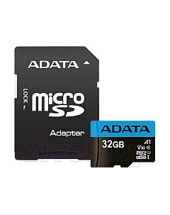 Карта памяти A-data microSDHC UHS-I (Class10) 32GB (AUSDH32GUICL10A1-RA1)