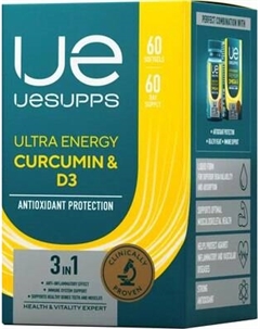 Витаминно-минеральный комплекс UESUPPS Ультра Энерджи Куркумин и Витамин D3 Uesupps