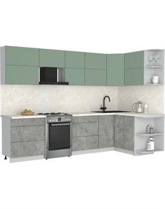 Кухонный гарнитур Интерлиния Мила Матте 1.5x3.0 Б PR