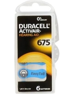 Комплект батареек Duracell 675 Activair Baterie DO APA.SLU 6BL
