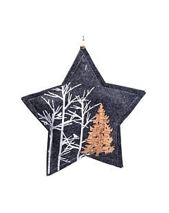 Подвеска новогодняя Белбогемия Звезда NY1328 / 91488