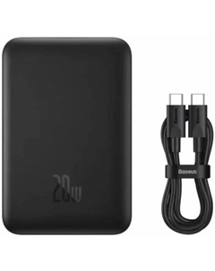 Внешний аккумулятор Magnetic Mini Wireless Fast Charge Power Bank 10000mAh 20W (черный) Baseus