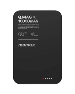 Внешний аккумулятор IP117A Q.Mag X1 10000mAh (черный) Momax