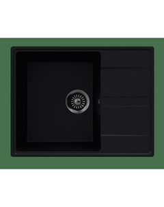 Мойка кухонная MAUNFELD Lacrima 650 MFQS-650B черный Maunfeld