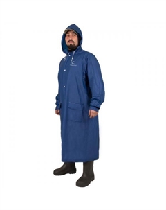 Плащ-дождевик плотный PVC 68х120см кноп капюш цв синий р.48-50 50 Следопыт