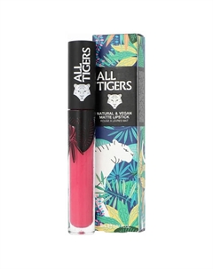 Жидкая губная помада Natural And Vegan Lipstick All tigers