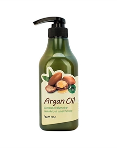 Шампунь-кондиционер с aргановым маслом Argan Oil Shampoo & Conditioner 530 Farmstay