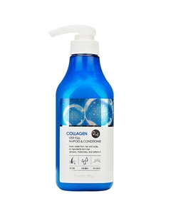 Шампунь-кондиционер увлажняющий с коллагеном Collagen Water Full Shampoo & Conditioner 530 Farmstay