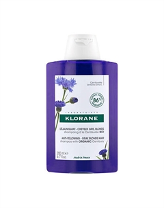 Шампунь с органическим экстрактом Василька Anti-Yellowing Shampoo 200 Klorane