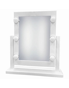 Зеркало для макияжа гримерное Hollywood LED 6 ламп, 2 режима свечения Wbz