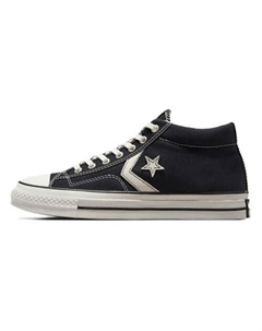 Кроссовки Star Player 76 Anti-Slip Wear-Resistant Mid-Top Canvas Shoes Unisex Black White Converse
