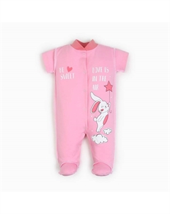 Комбинезон для девочки, цвет розовый, рост 68-74 см Мой малыш