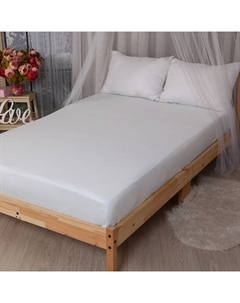 Наматрасник Практичный защитный, размер 90х200/25 натяжной, 100% полиэстер Мерцана