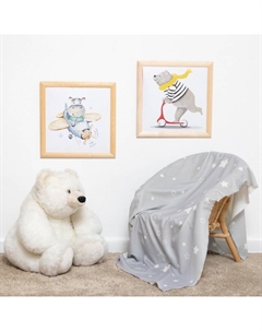 Плед «Звёзды», 100х140 см, 100% полиэстер Крошка я