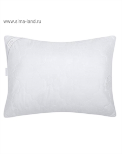 Подушка стёганная 50х70 см, иск. лебяжий пух, ткань глосс-сатин, п/э 100% Vesta