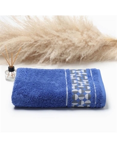 Полотенце махровое Di fronte, 70х130см, цвет синий, 460г/м, хлопок Дм