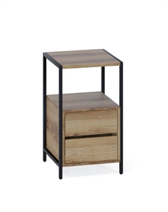 Тумба напольная «КТ 400», 2 ящика, на ножках, 449×437×755 мм, цвет дуб делано Сокол