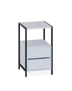 Тумба напольная «КТ 400», 2 ящика, на ножках, 449×437×755 мм, цвет бетон Сокол