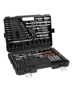 Набор инструментов автомобильный 09207, 1/4 3/8 1/2", 128 предметов Kingqueen