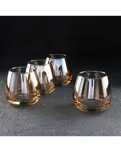 Стаканы «Золотой мёд», 300 мл, набор 4 шт., стекло, золотистые Luminarc