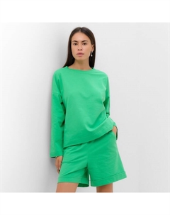 Костюм женский (толстовка и шорты), размер 48-50, голубой Mist