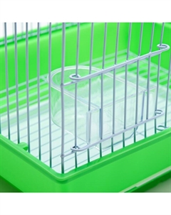 Клетка для птиц укомплектованная Bd-1/1d, 30 х 23 х 39 см, зелёная Пижон