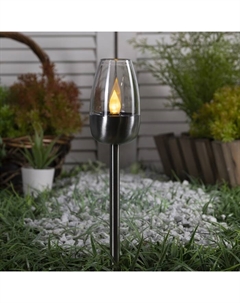 Садовый светильник «» на солнечной батарее, 6 × 38 × 6 см, свечение тёплое белое Старт