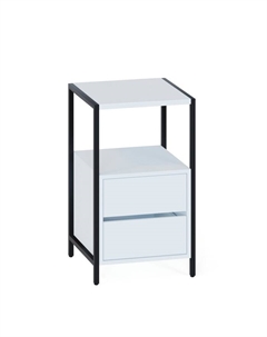 Тумба напольная «КТ 400», 2 ящика, на ножках, 449×437×755 мм, цвет белый Сокол